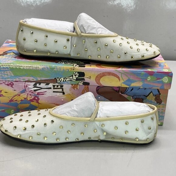 NEW JEFFREY CAMPBELL Swanlake-J Flats – Women’s Size 7 – Beige – New With Box - Picture 6 of 13